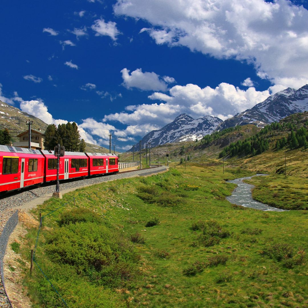 Bahnreise mit dem Glacier Express