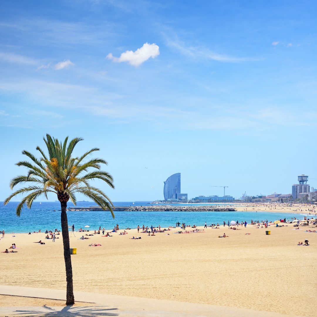 Sandstrand in Barcelona