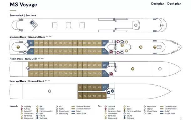 Decksplan MS VIVA VOYAGE