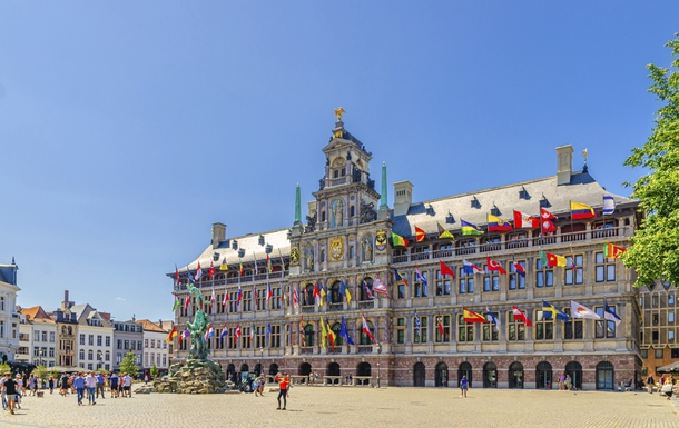 Antwerpener Rathaus Stadhuis Antwerpen