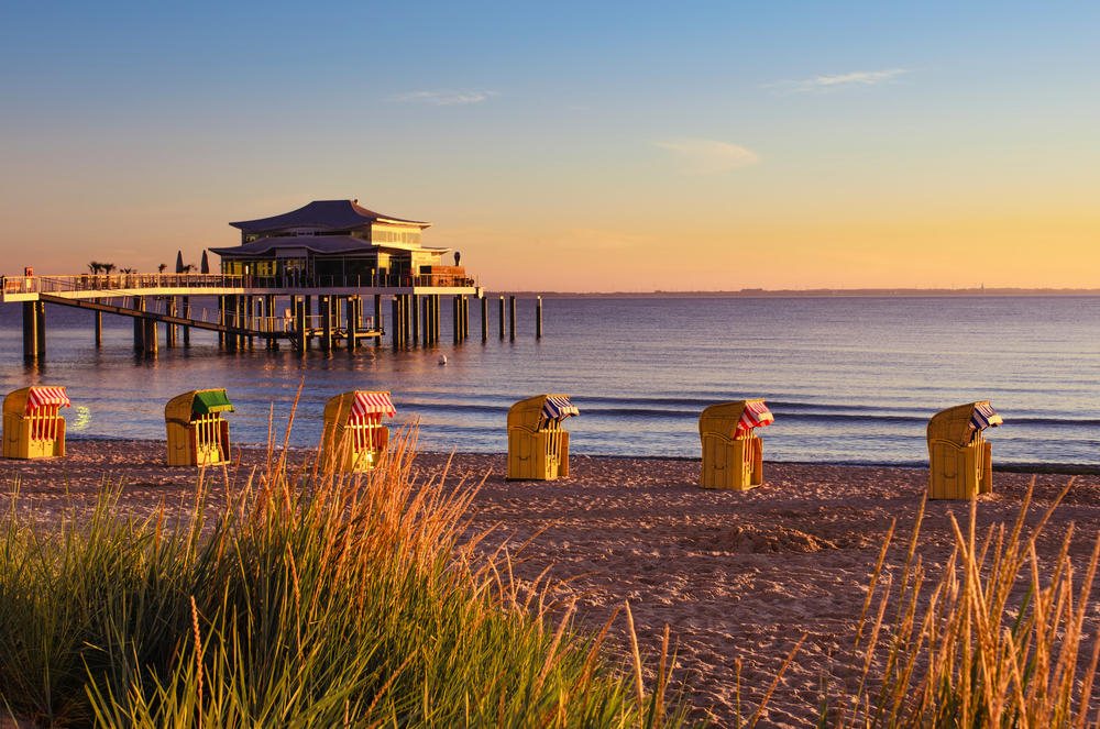 Timmendorfer Strand in Schleswig-Holstein, Deutschland