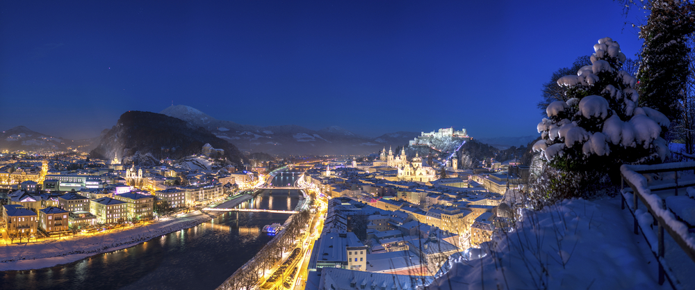 Salzburg Panorama im Winter