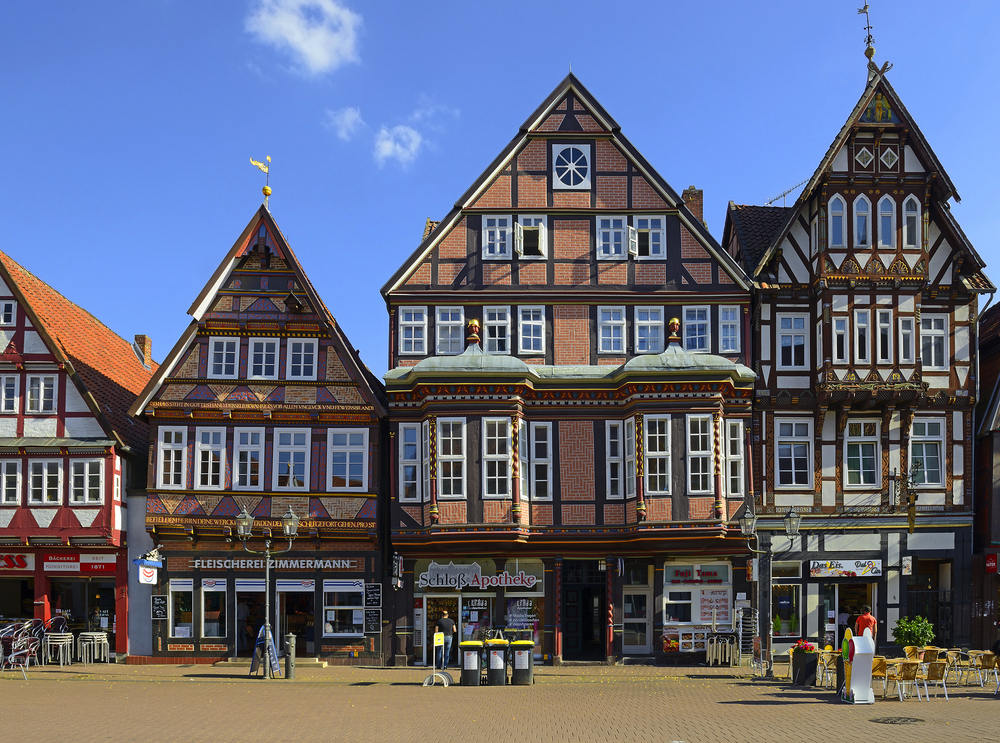 historische Fachwerkhäuser in der Altstadt von Celle